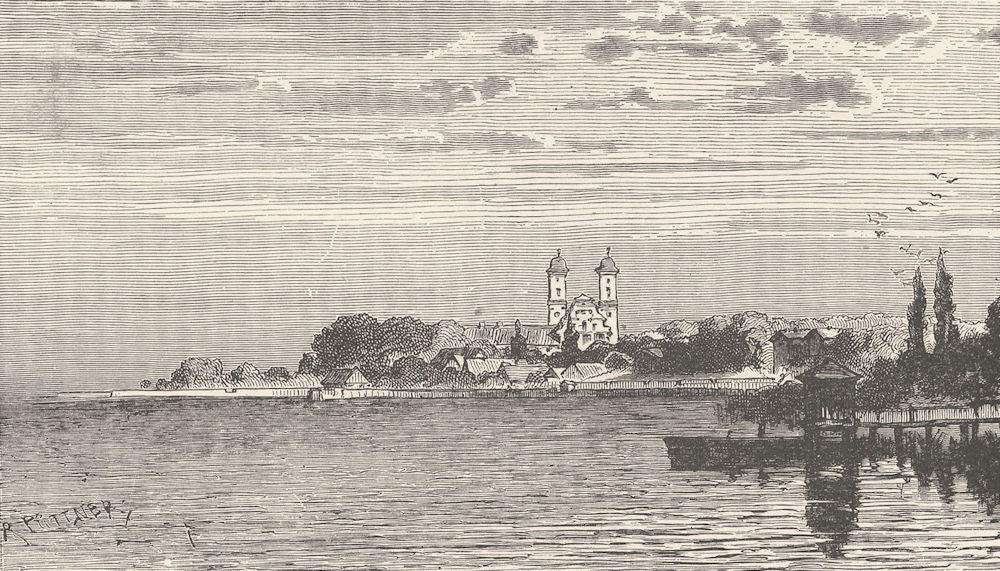 GERMANY. Friedrichshafen 1903 old antique vintage print picture